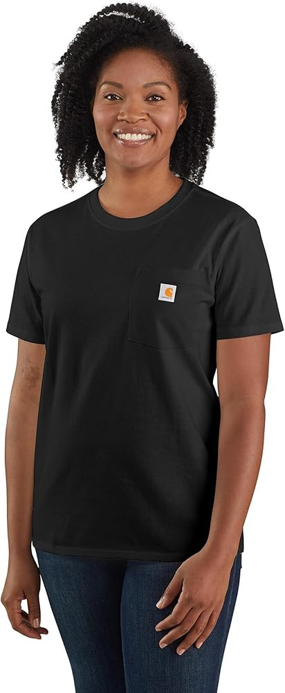 Carhartt Women's Loose Fit Heavyweight Short-Sleeve Pocket T-Shirt | Amazon (US)