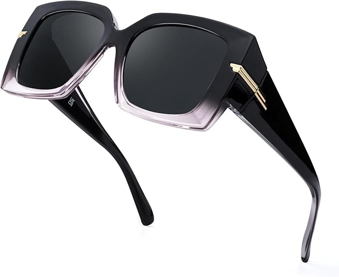 TJUTR Polarized Fit Over Sunglasses for Women, Trendy Oversized Wear Over Glasses with UV400 Prot... | Amazon (US)