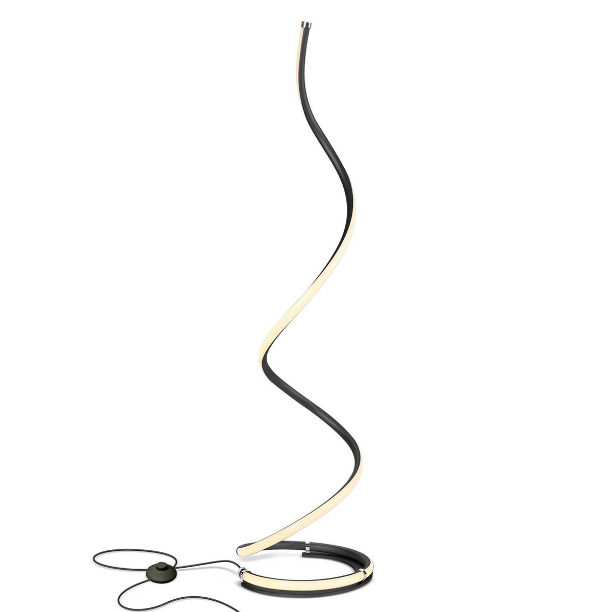 Allure Bright LED Spiral Lamp - Black | Kohl's