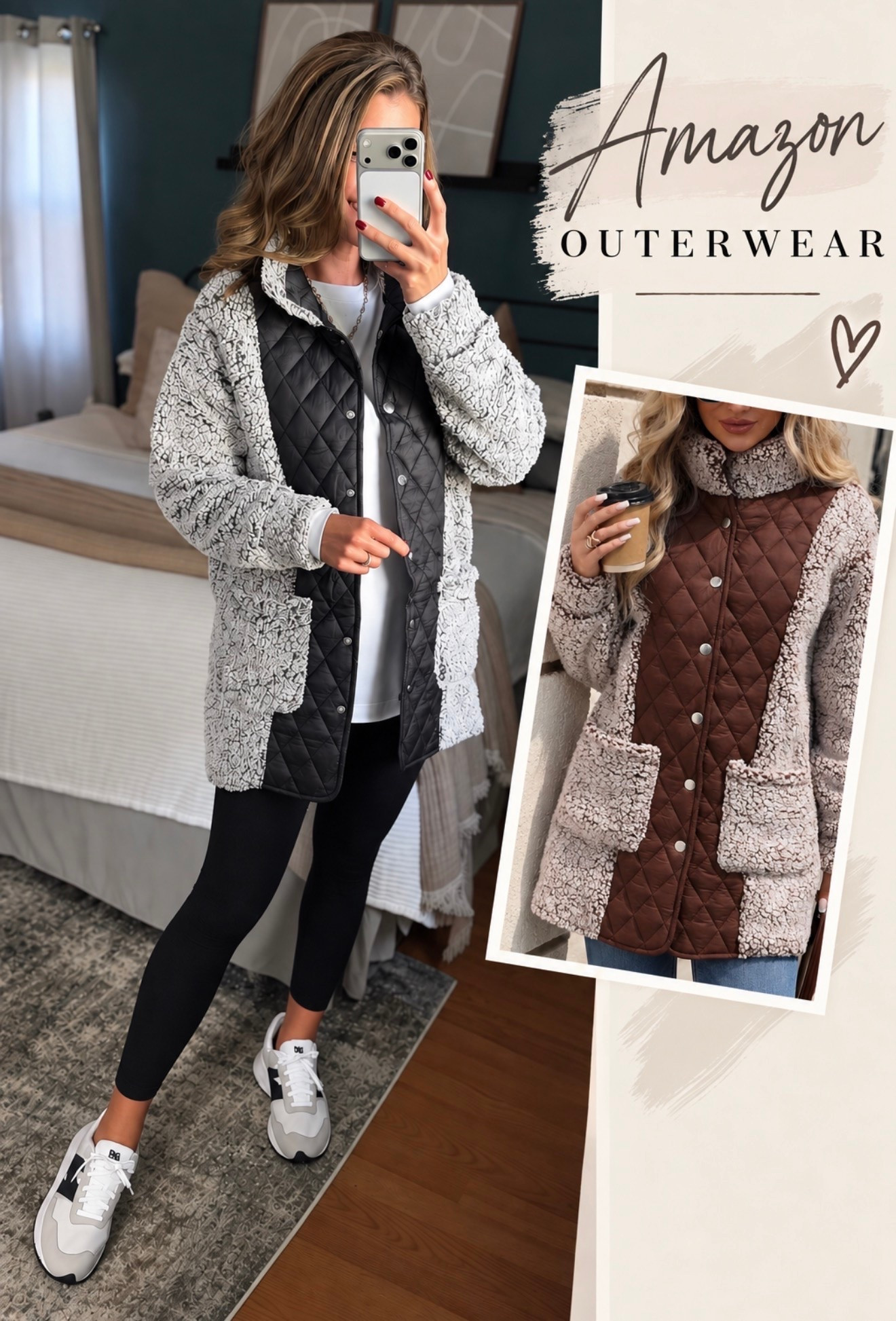 New cozy Amazon outerwear find. 
Jacket/ small
Leggings/ medium

#LTKOver40 #LTKSeasonal #LTKmomlife
