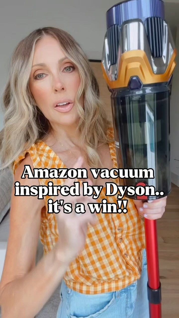 The vacuum that made me do a double take. 👀 Very Dyson-inspired without the Dyson price tag. If you’ve been wanting that sleek cordless look for quick cleanups, pet hair and everyday messes, this Amazon find is worth a look. Linked in LTK!