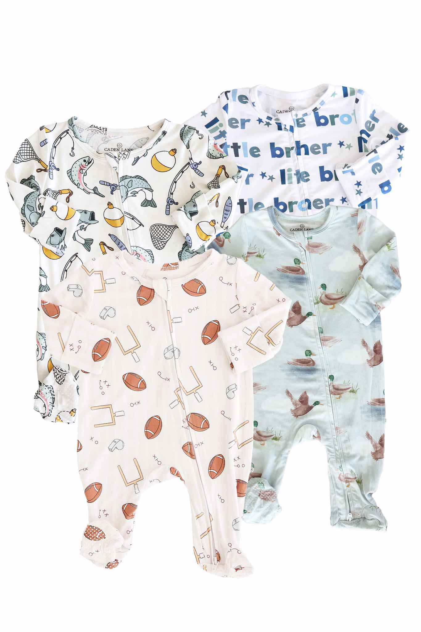Boy Zipper Footies | Best Sellers | Caden Lane