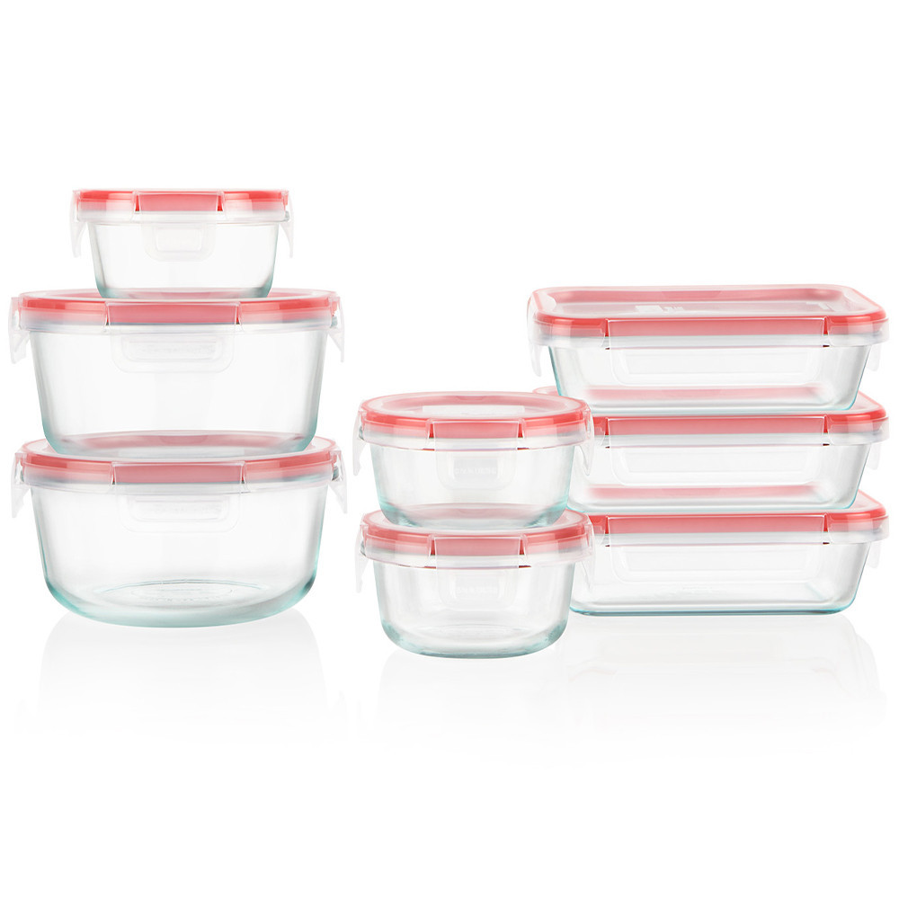 Pyrex Freshlock 16-Piece Glass Storage Set | Camping World