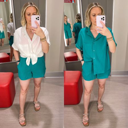 Stars Above cotton gauze top and shorts. Sold separately. Top $16.99/ shorts $14.99 
Available in 4 colors. Oversized fit for the top. Great as a cover up too. 






Target cotton gauze shirt/ cotton gauze shorts/ vacation outfit/ spring break

#outfitideas #outfitinspo #dress #dresses #maxidress #maxidresses #mididress #mididresses #summerdress #summerdresses #summeroutfits #summersandals #handbags #beachbags #springshoes #summershoes #beachoutfits #travel #amazondress #amazonfashion #vacationoutfits  #vacationdress #vacation #beachvacation #beachvacationdress #amazonfinds #floraldress #amazonoutfit #amazonoutfit #summerstyle #beachstyle #resort #resortstyle #resortoutfit #womenscasualsummerdress #spaghettistrapdress #beach #long #maxi #sleeveless #highwaist #beachdresses #summeroutfits


#LTKFind #LTKSeasonal #LTKstyletip
