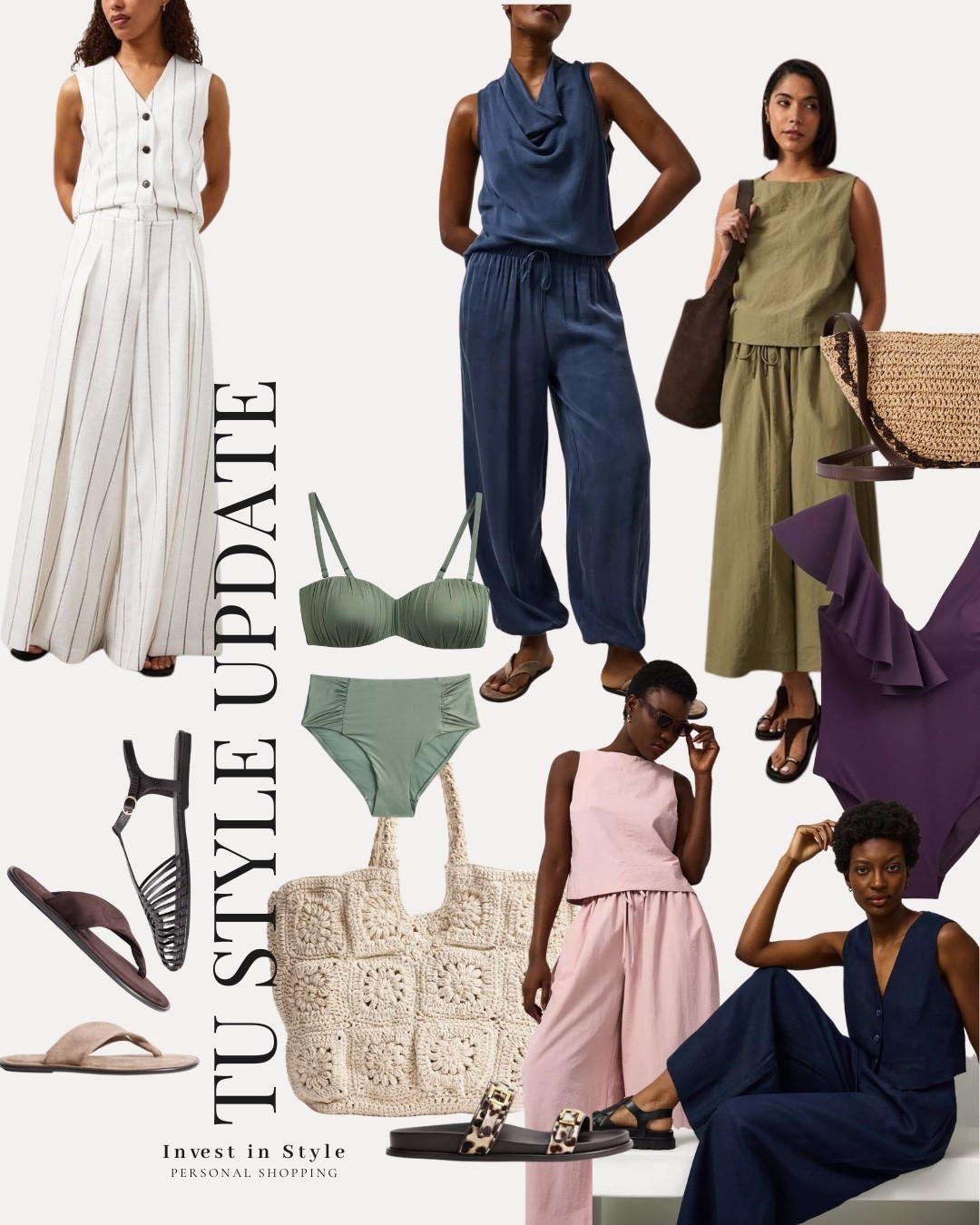 Sharing a few more TU finds . 
Linen co ords under £50 - prefect for summer evenings or events , swimwear , sandals 


#LTKtravel #LTKsummer #LTKspring