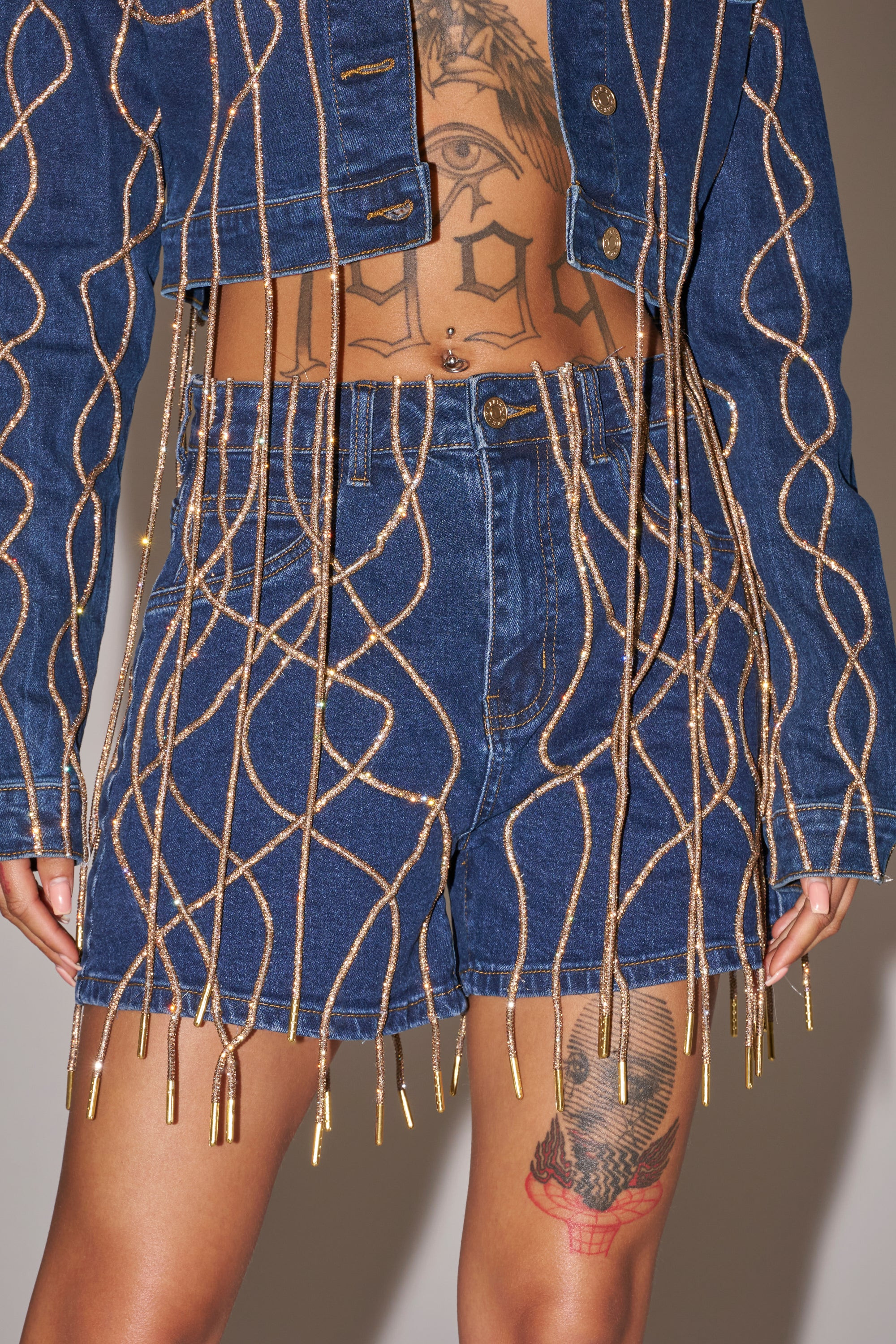NINA EMBELLISHED BERMUDA SHORT | AKIRA