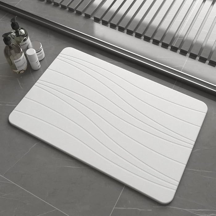 Fast Drying Stone Bath Mats for Bathroom, Non-Slip Diatomaceous Earth Bath Mat, Super Absorbent B... | Amazon (US)