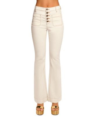 Stitched Cindy Jeans in White With Baja Brown | Bloomingdale's (US)