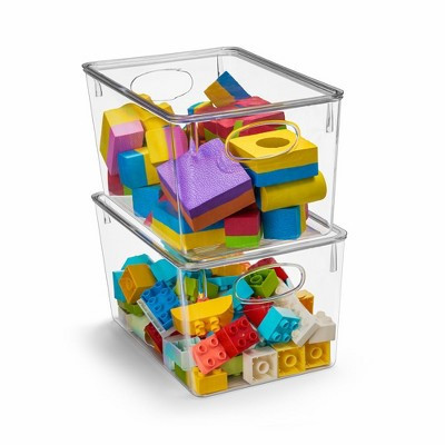 Sorbus 2 Pack Large Storage Containers with Lids - Toy Organizers and Storage Bin - Clear Containers for Organizing | Target