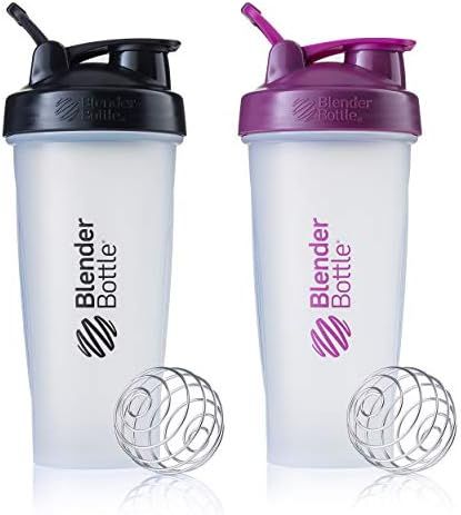 BlenderBottle Classic Shaker Bottle Perfect for Protein Shakes and Pre Workout, 28-Ounce (2 Pack)... | Amazon (US)