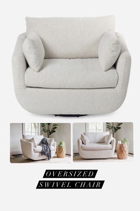 On sale!!🥳These are the larger swivel chairs I shared in our living room rearrange!! They are SO comfortable and the Boucle material is beautiful!

#LTKsalealert #LTKstyletip #LTKhome