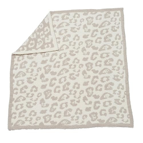 Barefoot Dreams CozyChic Barefoot in The Wild Baby Blanket - Stone/Cream,1 Count (Pack of 1),B683-26-LE | Amazon (US)