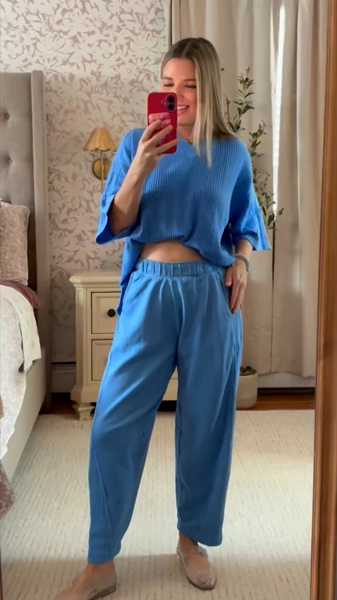 Top is 70% off! Only $13! Cute waffle knit oversize tee 

Pants come in short sizes!! 

#LTKPetite #LTKootd #LTKSaleAlert