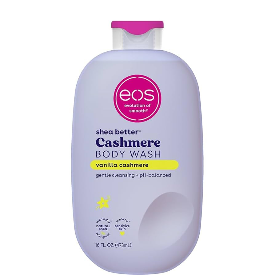 eos Shea Better Cashmere Body Wash, Vanilla Cashmere, Moisturizing, pH Balanced Body Wash, Creamy... | Amazon (US)
