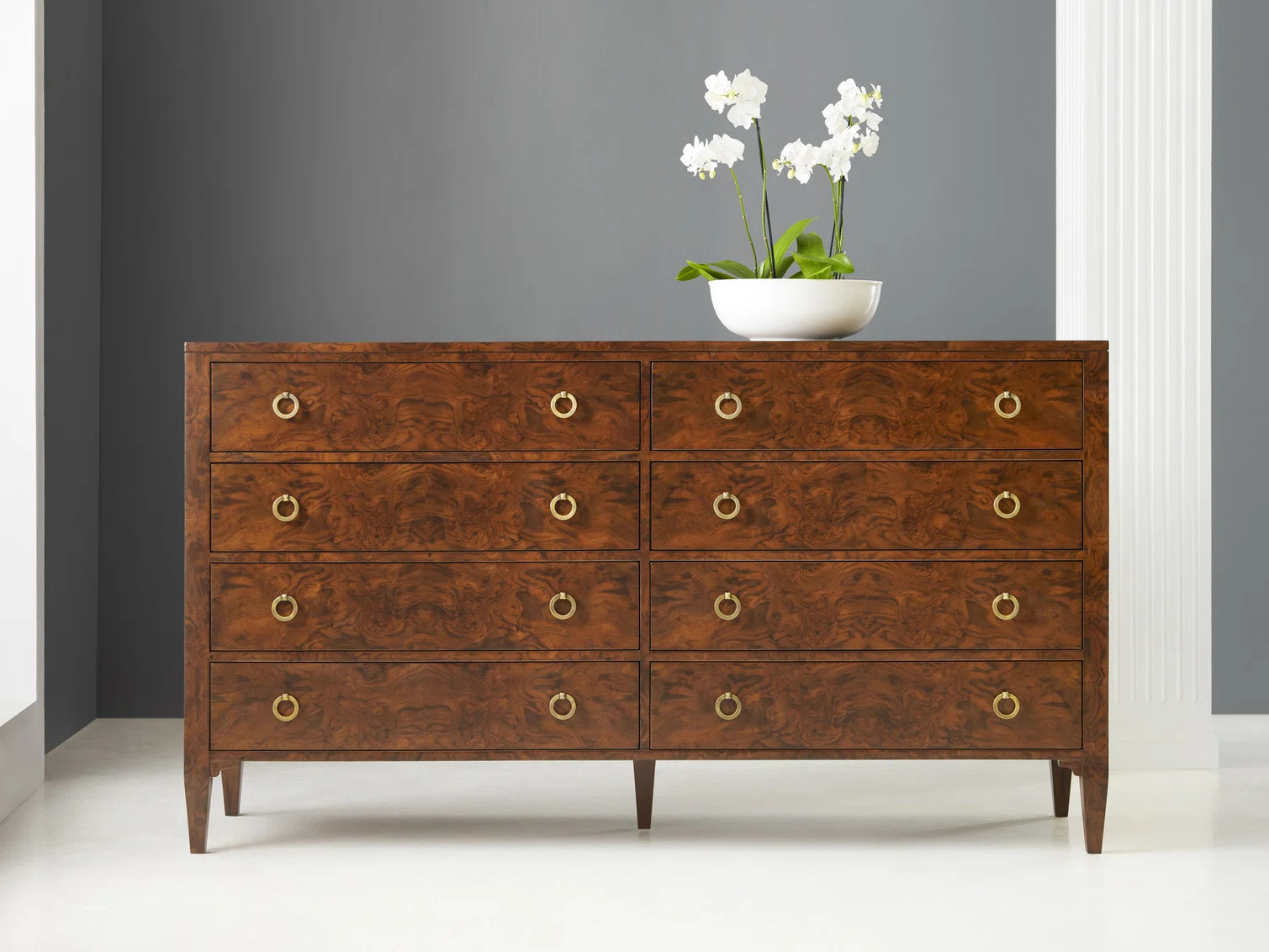 Walnut Burl 8 - Drawer Dresser | Perigold