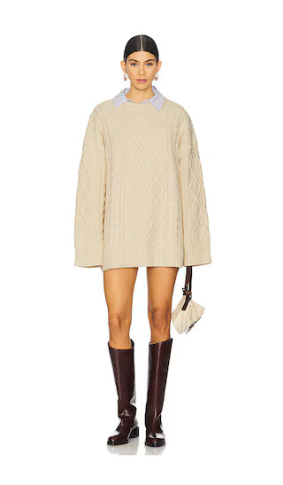 Gigi Knit Sweater in Ivory | Revolve Clothing (Global)