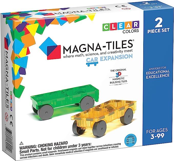Magna-Tiles Cars Expansion Set, The Original Magnetic Building Tiles For Creative Open-Ended Play... | Amazon (US)