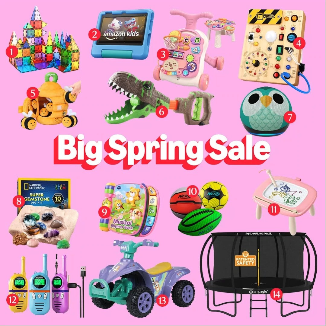 The Big Spring Sale on Amazon is here 🧸✨—the perfect time to stock up on fun toys for babies and kids. From simple playtime favorites to creative and educational toys, these finds help keep little ones entertained and happy every day.
Whether you’re adding new toys or refreshing your collection, now’s the best time to grab your must-haves. Don’t miss the Big Spring Sale on Amazon—save your favorites and make playtime even more fun 🎨💖
#LTKSaleAlert #LTKKids #LTKBaby #LTKFinds #AmazonSpringSale #BigSpringSale #KidsToys #BabyToys #ToyFinds #AmazonFinds #KidsActivities #PlaytimeFun #MomLife #ParentingLife #CreativeKids #EducationalToys #TrendingNow 

 