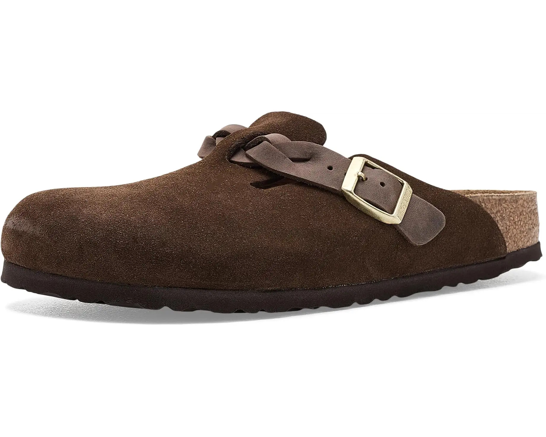 Women's Birkenstock Boston Braid Clog- Suede | Zappos.com