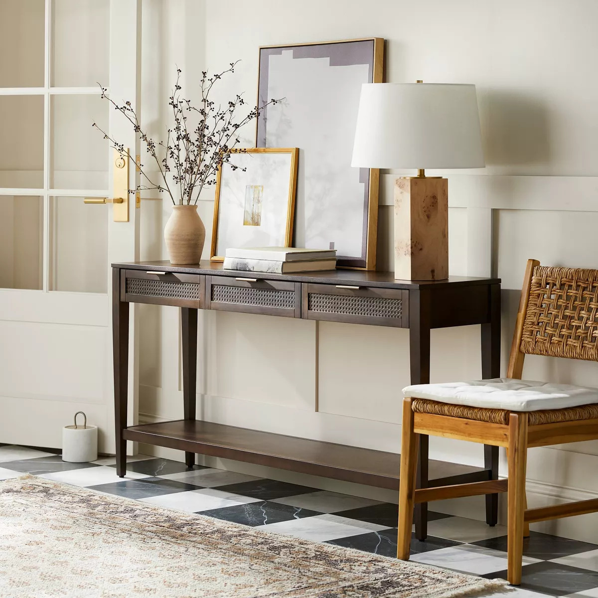 East Bluff Woven Drawer Console Table - Threshold™ designed with Studio McGee | Target