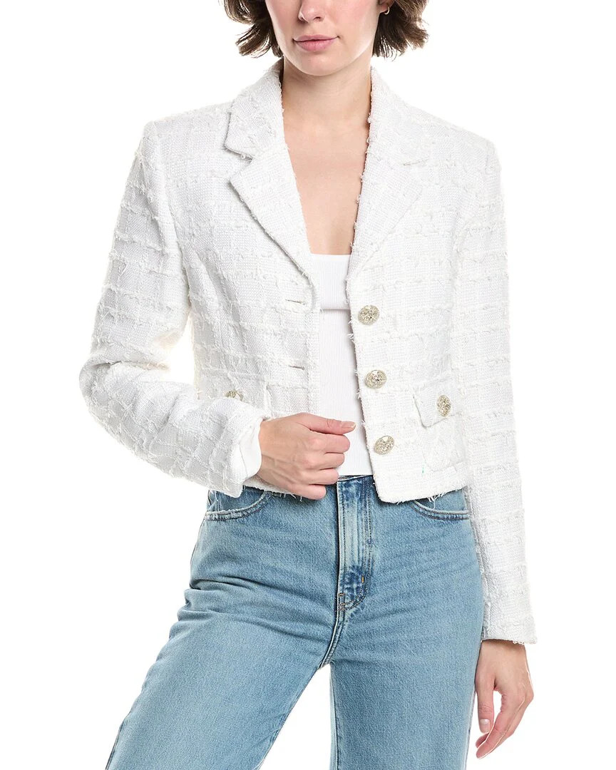 Endless Rose Tweed Short Jacket | Shop Simon
