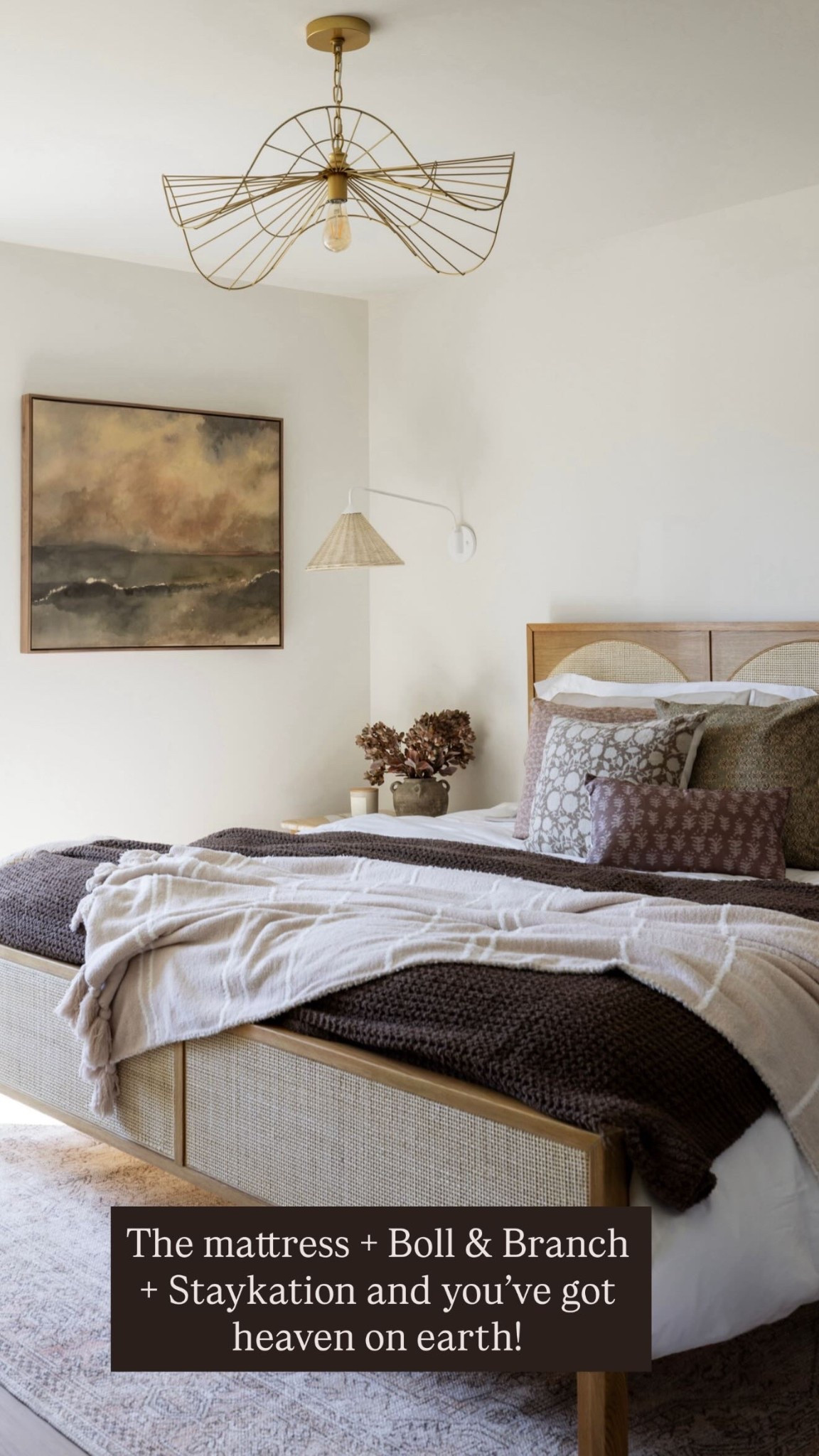 The mattress + Boll & Branch + Staykation and you’ve got heaven on earth!