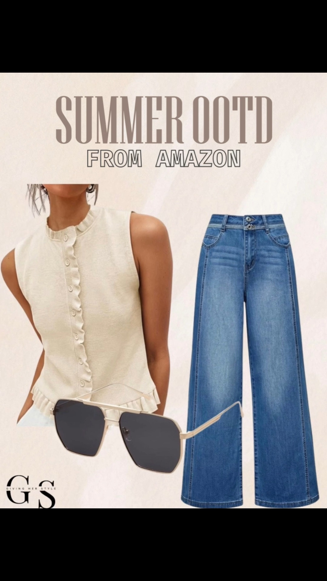 Date night outfit from Amazon 
Date night ootd, summer outfit, spring outfit, resort wear, beach outfit, amazon outfit, summer style, sandals, gold jewelry, denim, summer jeans

#LTKootd #LTKTravel #LTKPetite