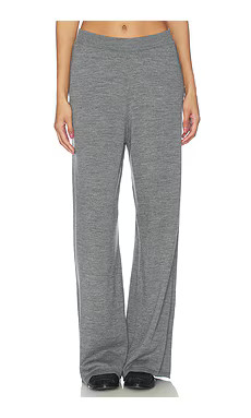ANINE BING Adley Pant in Medium Heather Grey from Revolve.com | Revolve Clothing (Global)