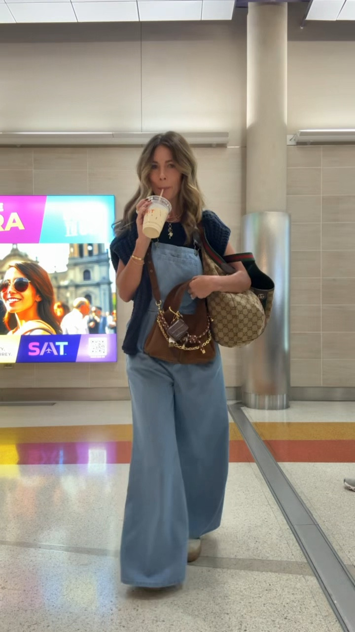 Today’s travel outfit! ✈️ 
Amazon overalls size small
Cardigan size small 
Adidas platform sneakers run tts
Gucci tote
Coach suede purse 
Electric picks necklace use code ashlee20 for 20% off

🔍: travel outfit, Amazon finds, Amazon fashion, overalls, tank, cardigan, adidas sneakers, coach suede purse, Gucci tote, electric picks jewelry, petite style, moms over 40 style, Texas content creator, Amazon creator summit

#LTKTravel #LTKStyleTip #LTKFindsUnder50