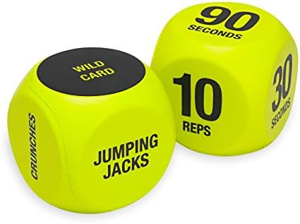 SPRI Exercise Dice (6-Sided) - Game for Group Fitness & Exercise Classes - Includes Push Ups, Squ... | Amazon (US)