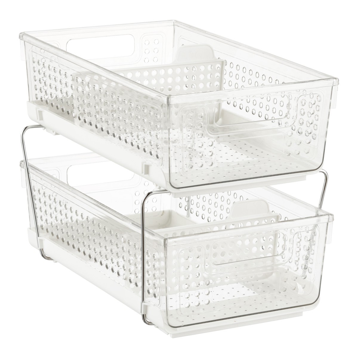 2-Tier Divided Organizer | The Container Store