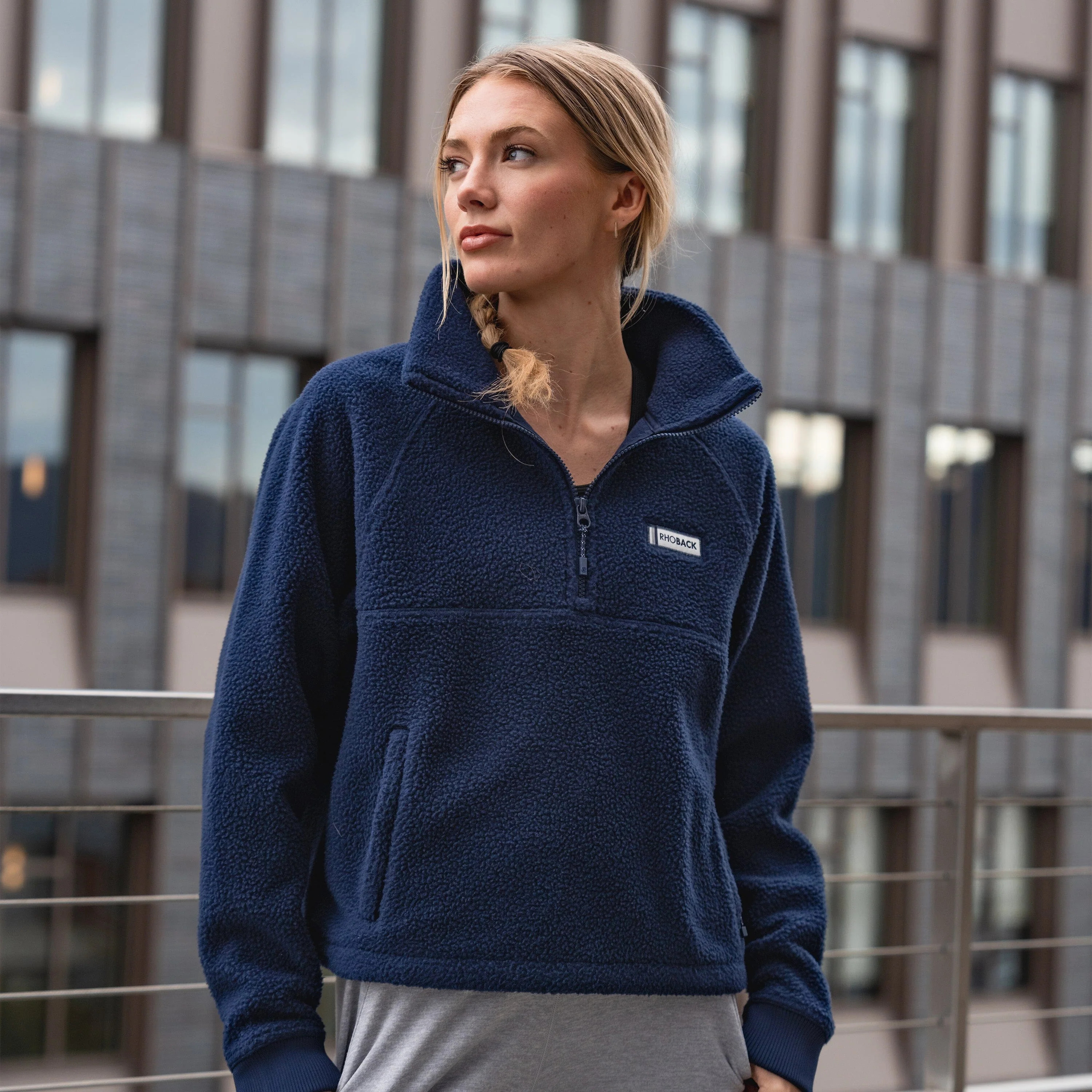 Rivanna Fleece Pullover - Fleet Navy | Rhoback | RHOBACK