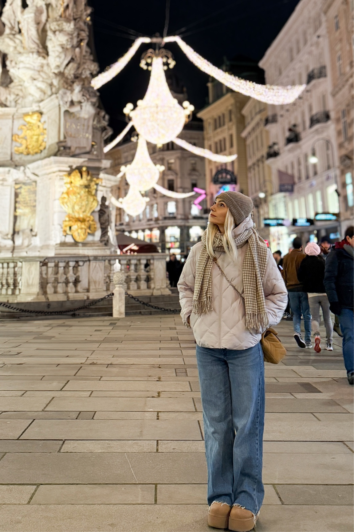 Walking through the Christmas lights of vienna. Petite winter friendly outfit with Uniqlo down jacket, Uggs and everything you need to stay warm 

#LTKeurope #LTKwinter #LTKitalia