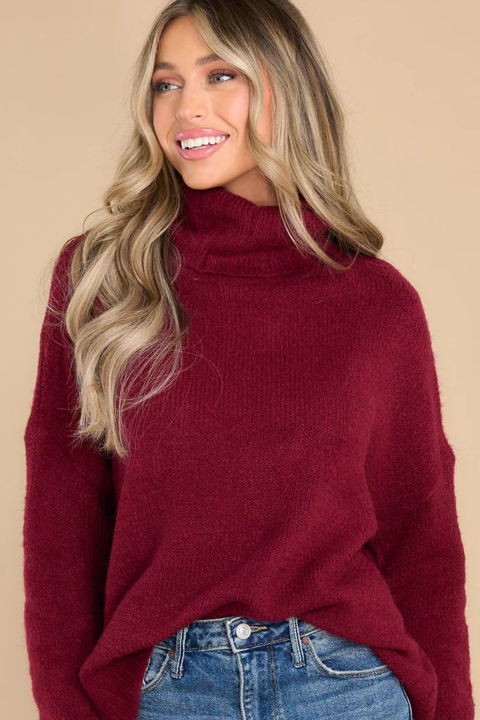 Say Anything Crushed Berry Sweater | Red Dress 
