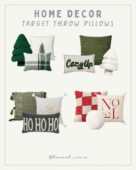 New Christmas decor at target 🎄 cozy throw pillows for the holidays, home decor ideas

#LTKSeasonal #LTKGiftGuide #LTKHolidaySale