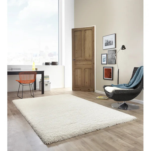 Alyson Shaggy Cream Rug | Wayfair UK