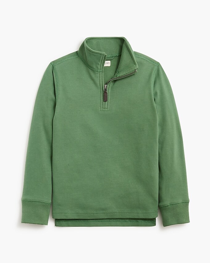 Boys' sueded half-zip popover sweatshirt | J.Crew Factory