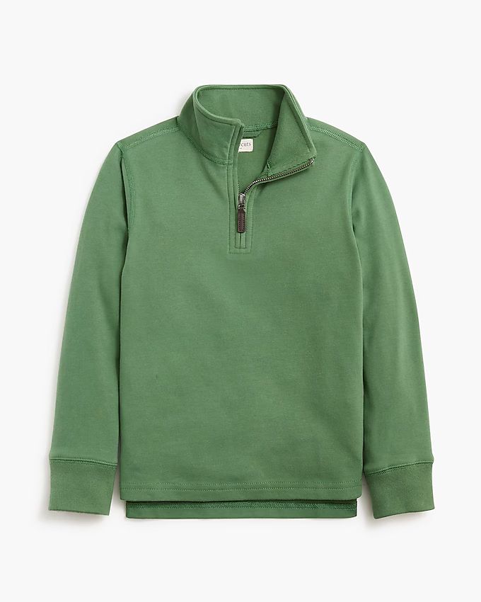 Boys' sueded half-zip popover sweatshirt | J.Crew Factory