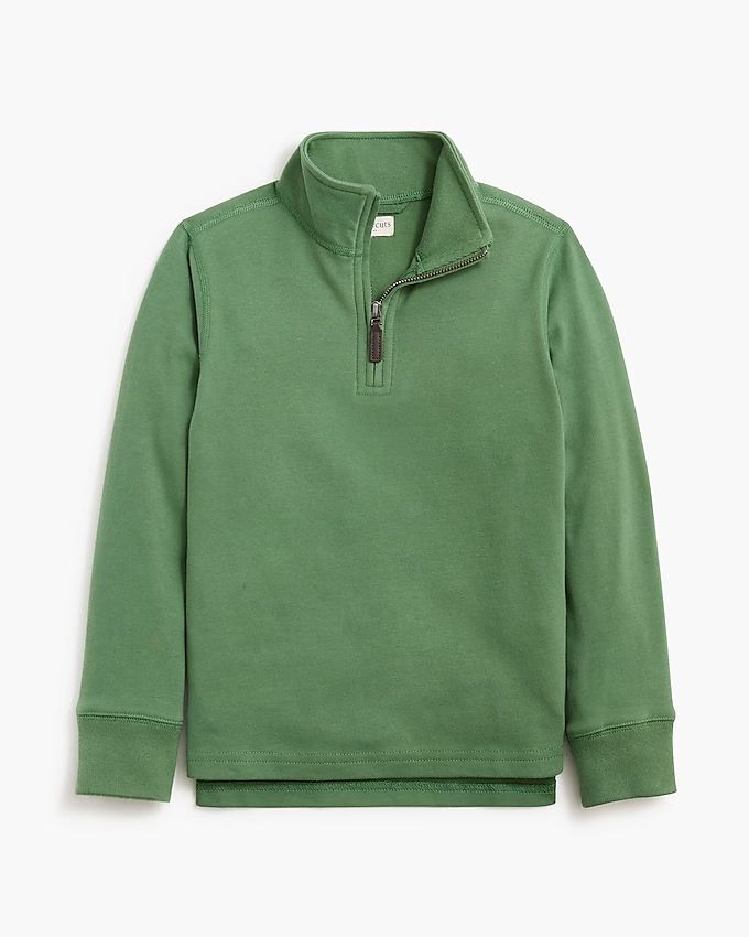 Boys' sueded half-zip popover sweatshirt | J.Crew Factory