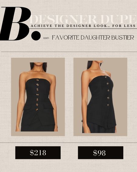 If you love the look of this Favorite Daughter bustier, this Free People bustier is SO similar... for less! 

#LTKfindsunder100 #LTKSeasonal