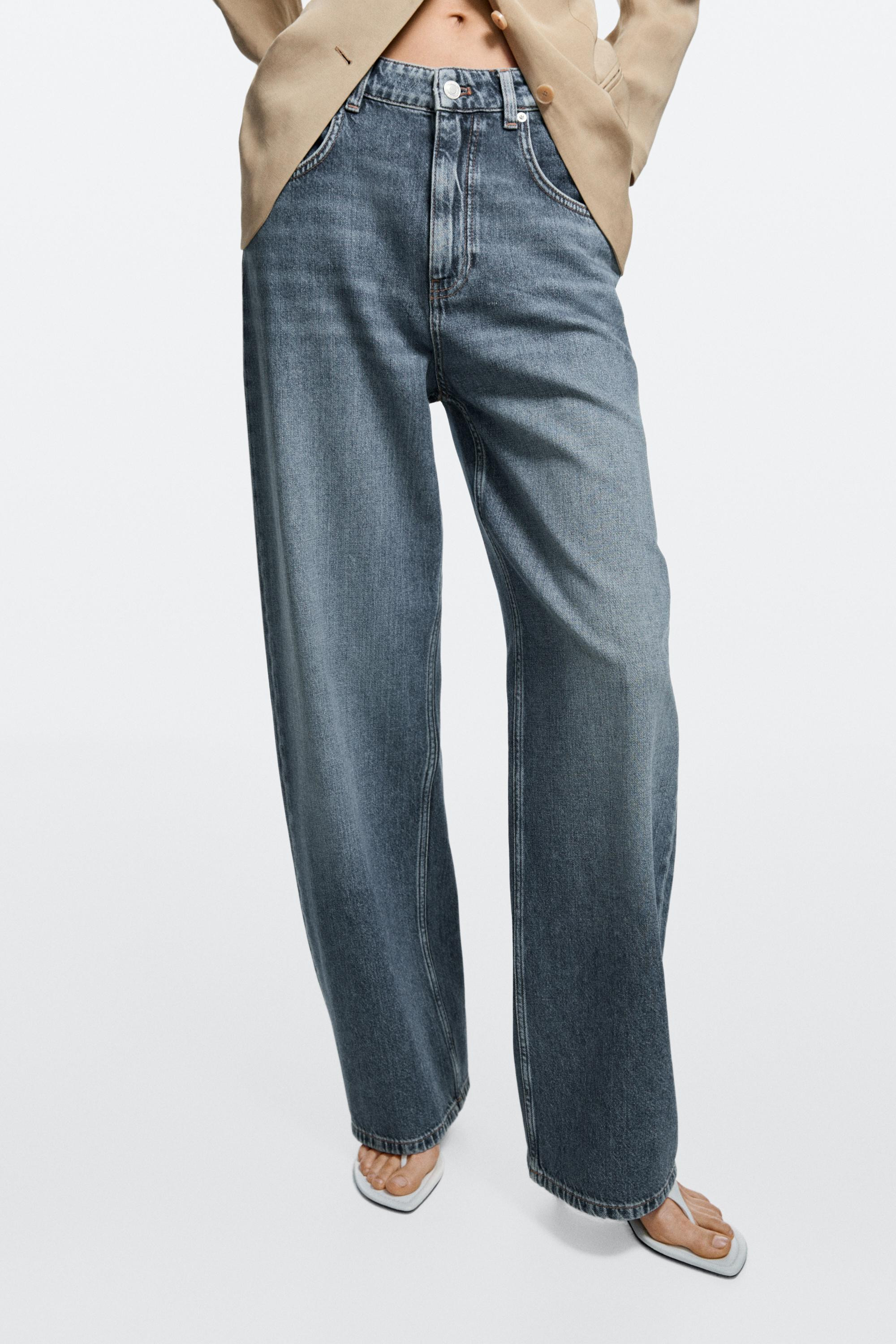 Mid-waist barrel fit jeans | Massimo Dutti UK