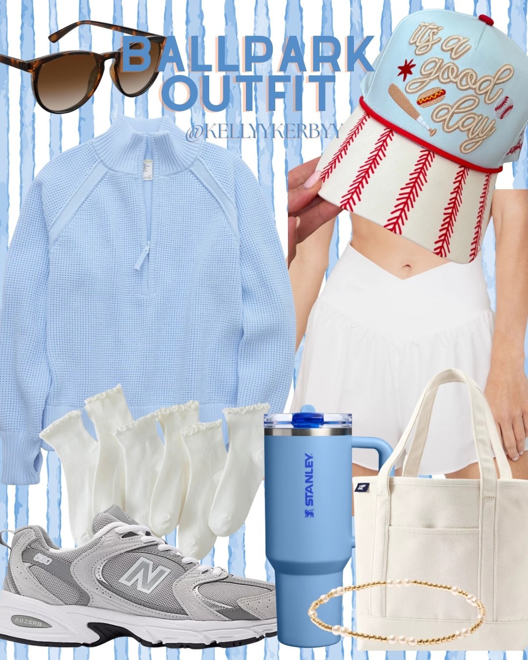 ballpark mom outfit 🤍🤍 #baseball #baseballgameoutfit #ballgame #momoutfit 

#LTKmomlife #LTKootd