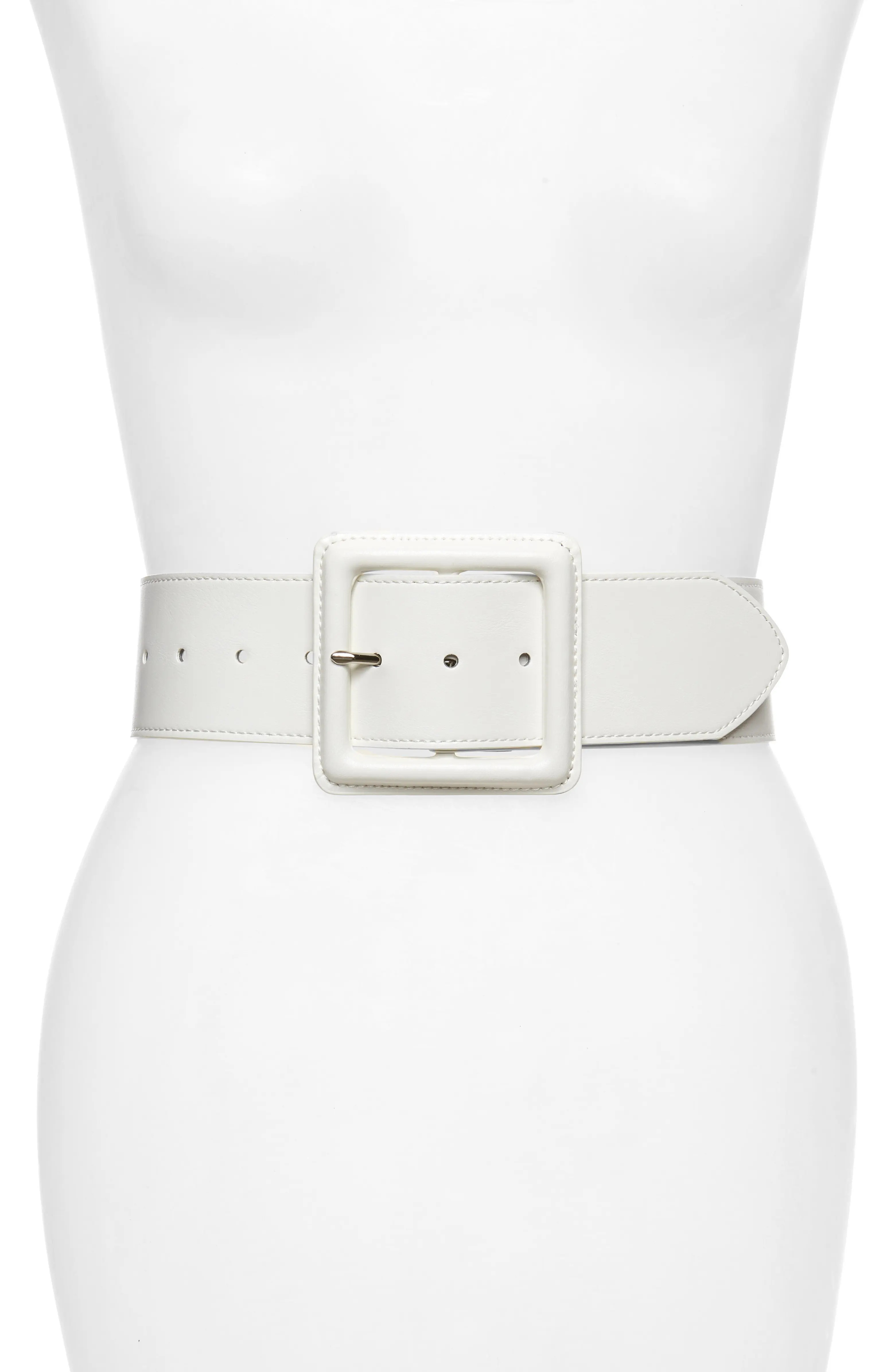x Atlantic-Pacific Covered Buckle Stretch Belt | Nordstrom