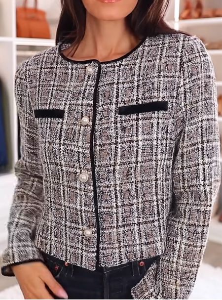 I love this tweed jacket from Amazon!! The quality is insane for the price! 

#LTKshoecrush #LTKstyletip