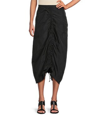Cleo Memory Crunch Flat Front Ruched Skirt | Dillard's