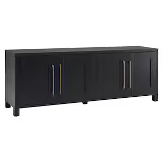 Chabot 68 in. Black Grain TV Stand Fits TV's up to 80 in. | The Home Depot