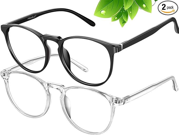 FEIYOLD Blue Light Blocking Glasses Women/Men,Retro Round Anti Eyestrain Computer Gaming Glasses(... | Amazon (US)