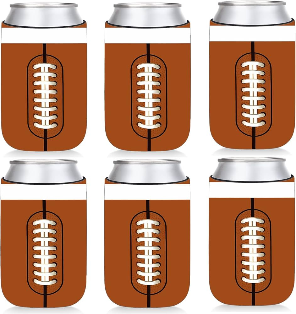 12 pcs Football Can Sleeves Neoprene Soda Can Beverage Football Neoprene Thermocoolers for Sports... | Amazon (US)