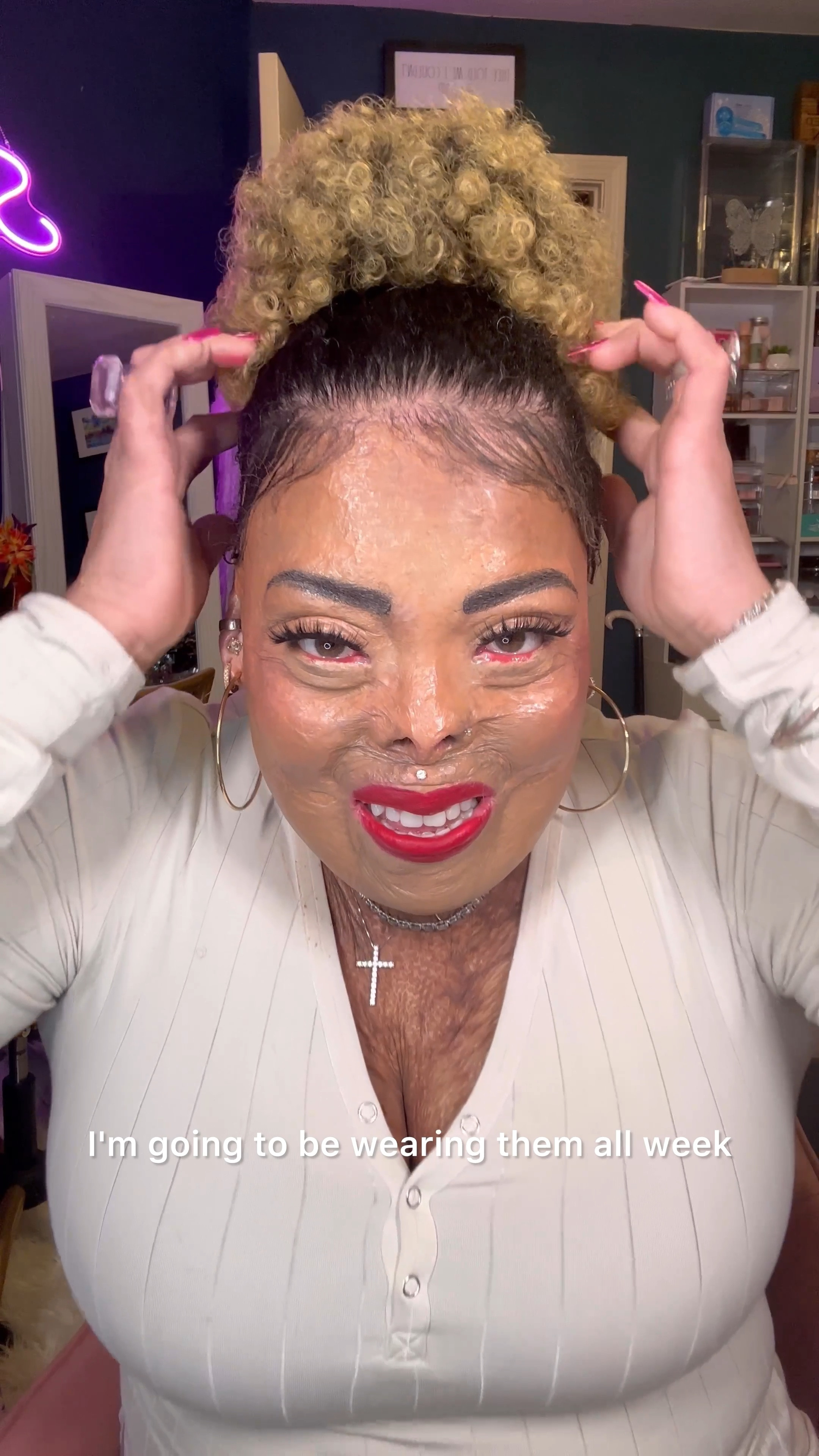 My second week using Fenty Hair and there is a visible difference in my hair feels so soft!🦋 I used the following:

- The Rich One Moisture Shampoo 
- The Rich One Moisture Conditioner 
- The Comeback Kid Leave In Conditioner 
- The Homecurl Curl Definitely Cream
- The Protective Type Heat Protectant 
- The Controlling Type Edge Control

My Afro puff is from Amazon and my SavageXFenty Modal Sleek Stitch Sleep Henley & Lounge Pants.

loungewear, natural hair, hair extensions, clip on ponytail, wigs

#LTKVideo #LTKOver40 #LTKBeauty