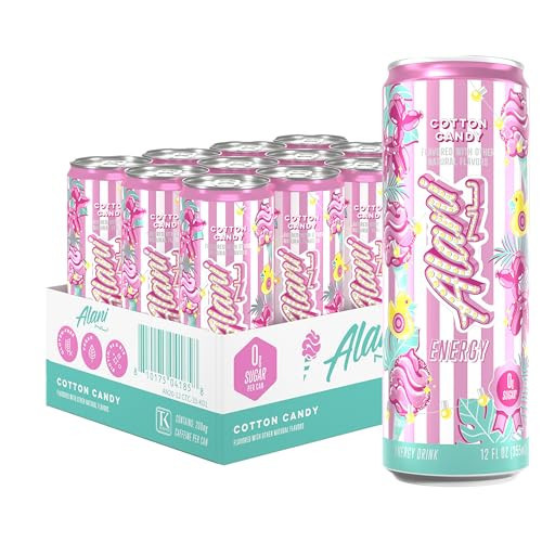 Alani Nu Cotton Candy Sugar Free Energy Drink (Pack of 12) | Amazon (US)